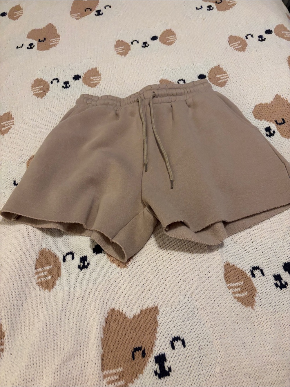 Forever 21 Taupe Drawstring Lounge Shorts
